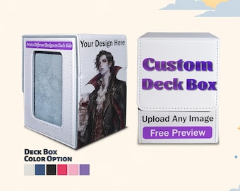 Custom Deck Box, Personalized MTG Deck Boxes, Commander Display, Gamer Gift
