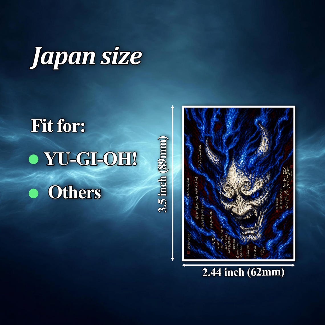 MTG Card Sleeves- Oni Inferno Yokai Art Sleeves. Border & Finishes ...