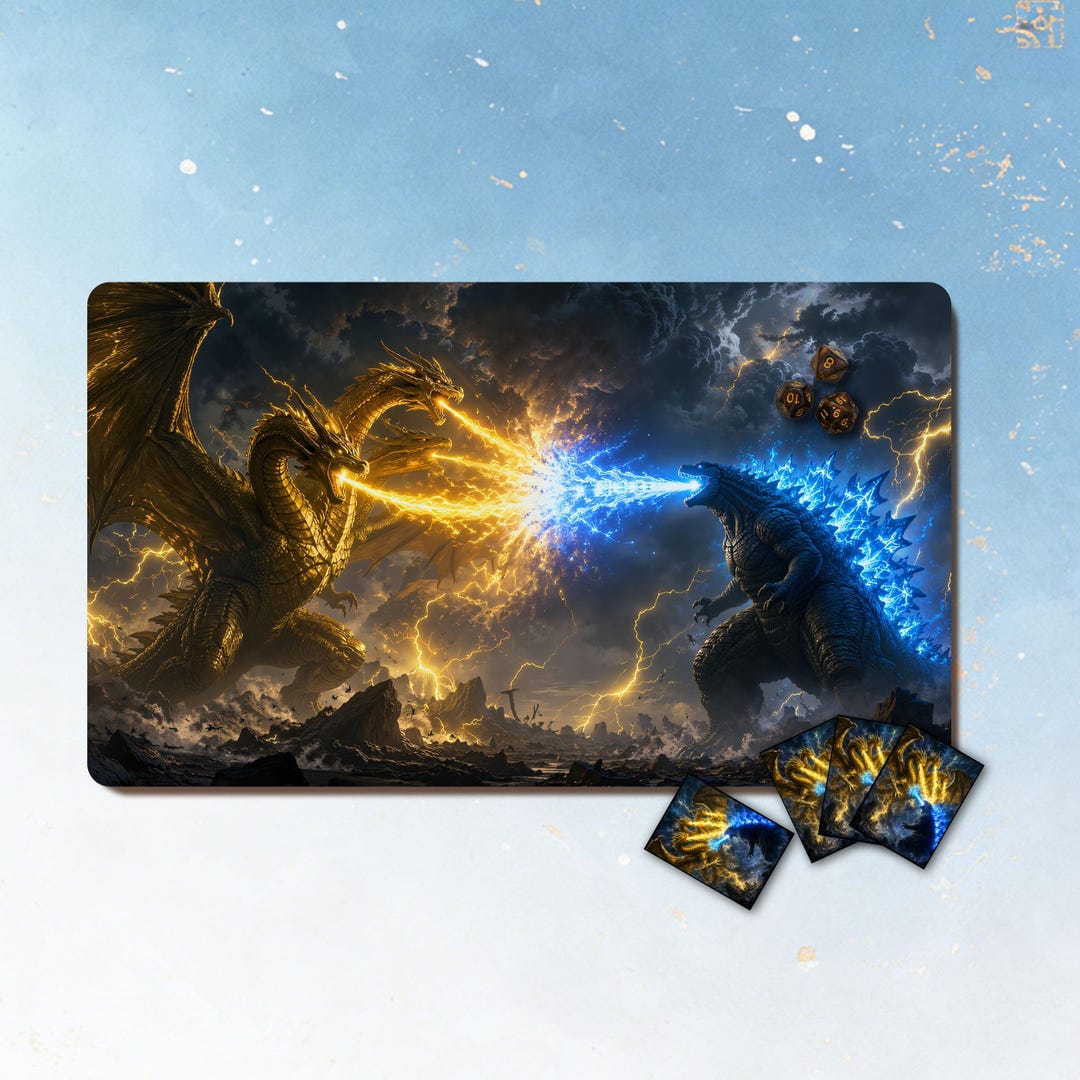 MTG Playmat- Godzilla Vs Monsters Inspiration Playmat: 3mm, 24
