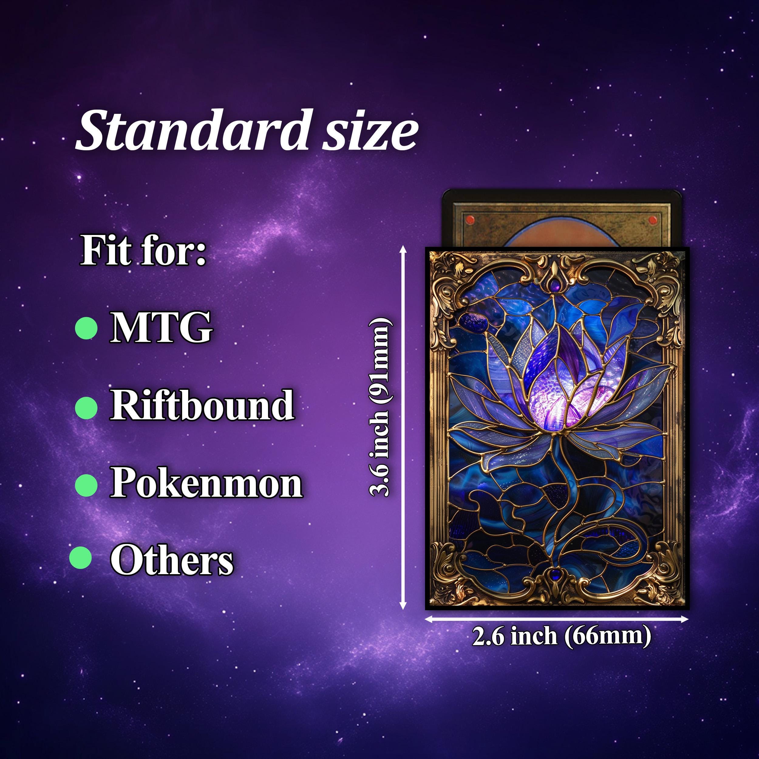card sleeve size for mtg Ultra PRO Sleeves (100) | Standard Size, Soft Penny Sleeves | Pokemon frequent shuffling) 500ct Trading Card Sleeves Perfect