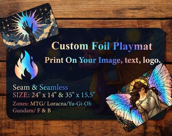 Benutzerdefinierte Folien-Spielmatte, wählen Sie Ihre Folienregionen aus, 14 "X24", 3 mm, Zone & Naht-Option