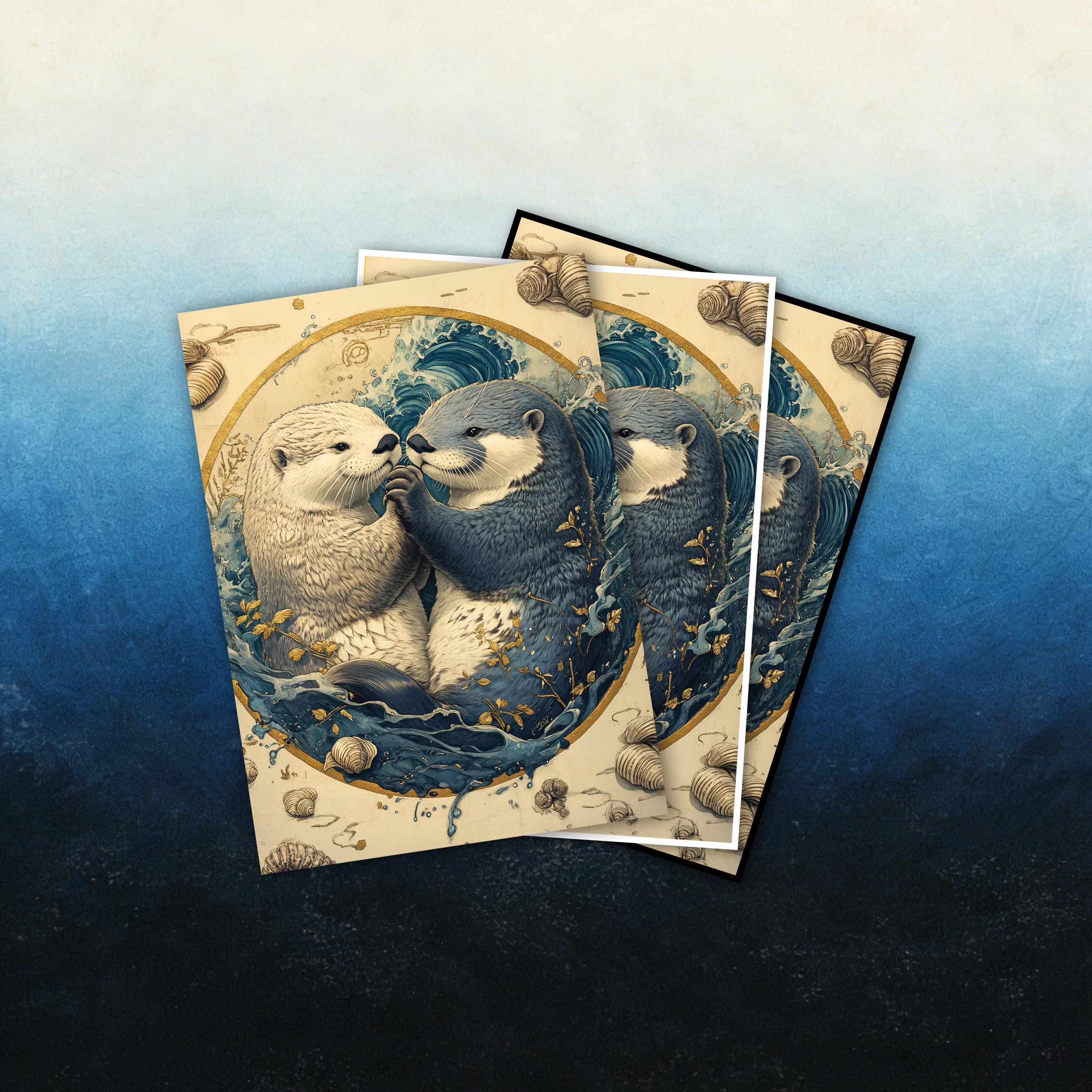 yin yang card sleeves MTG Card Sleeves, Yin & Yang Otter TCG Sleeves. Border Options, Standard  Size, Matte/ Foil