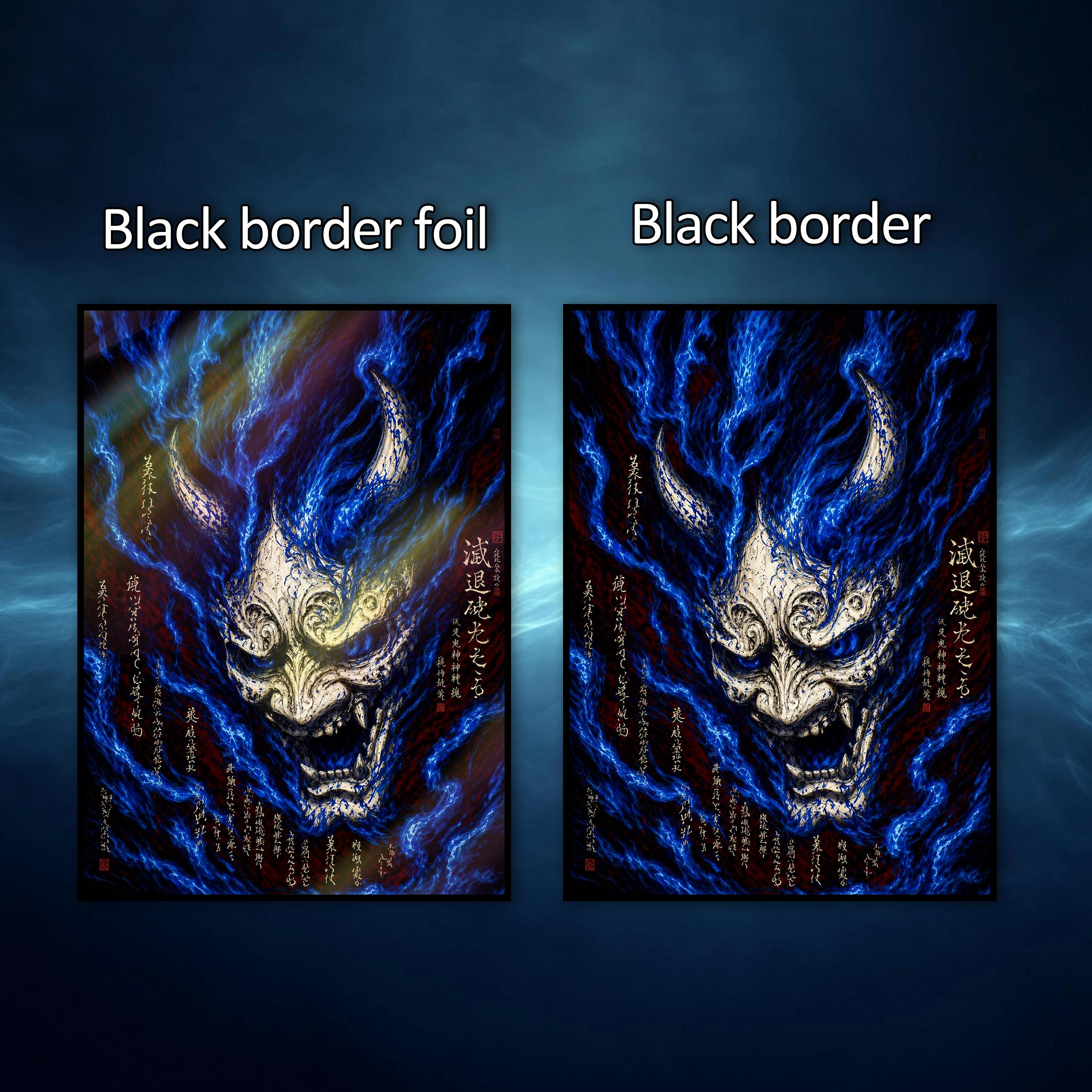MTG Card Sleeves- Oni Inferno Yokai Art Sleeves. Border & Finishes ...