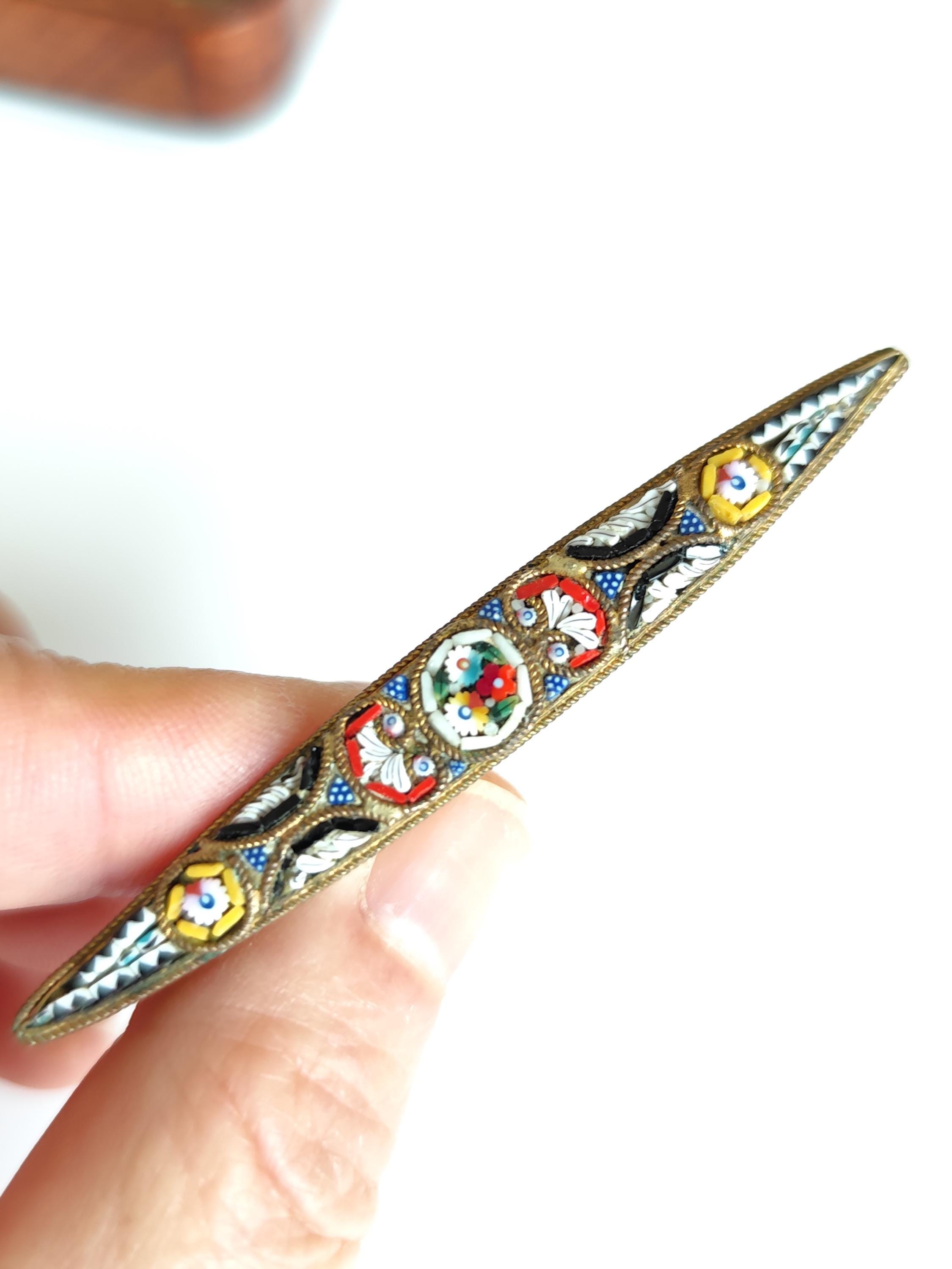 Broche Ancienne Porte-photo XIXe Siècle - Décor Feuillage Et Strass, Occasion