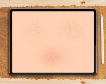 Pinceles de pecas para Procreate: sellos, texturas, set de pinceles y pack