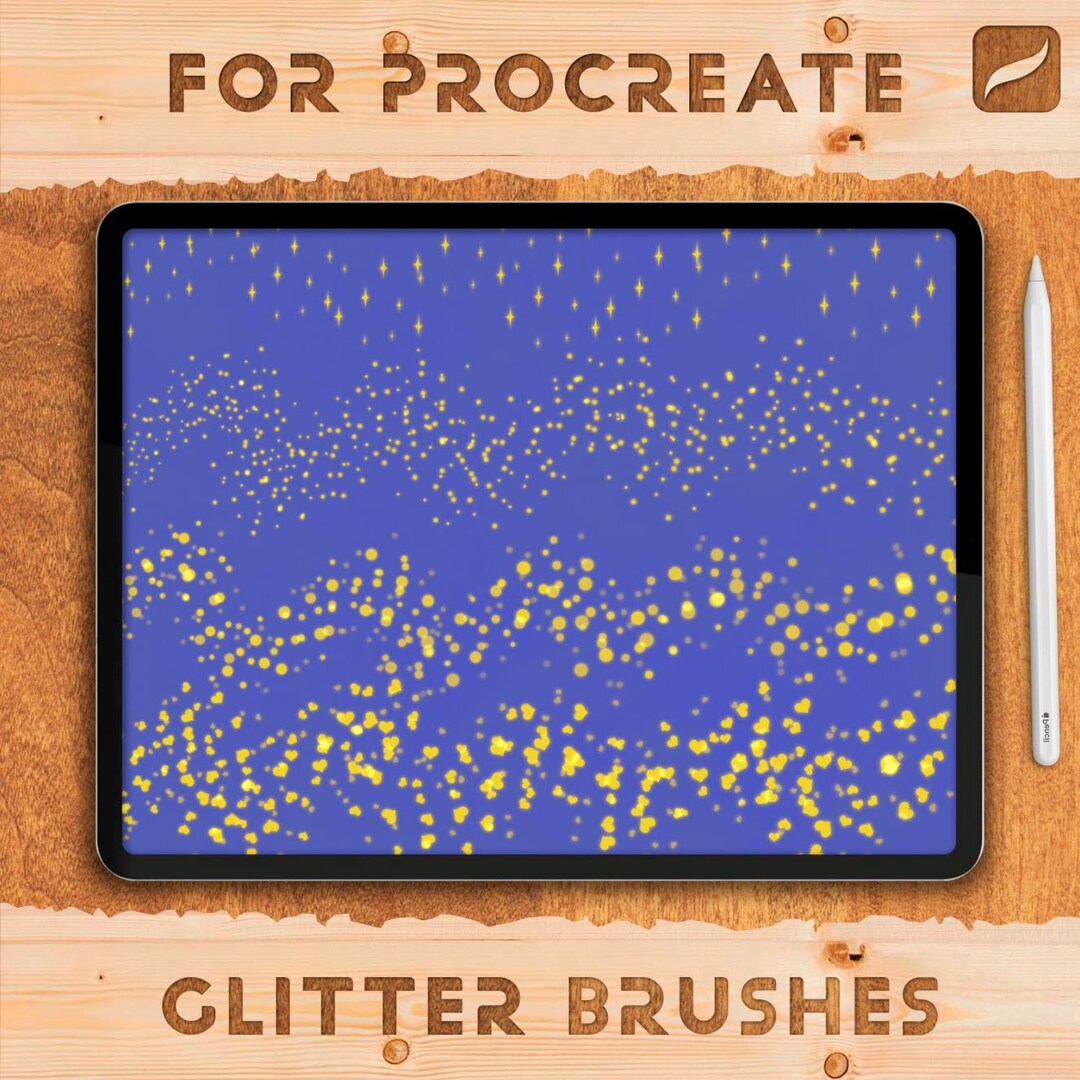 Glitter Brushes for Procreate – Stamps, Textures | Brush Set, Pack - Etsy