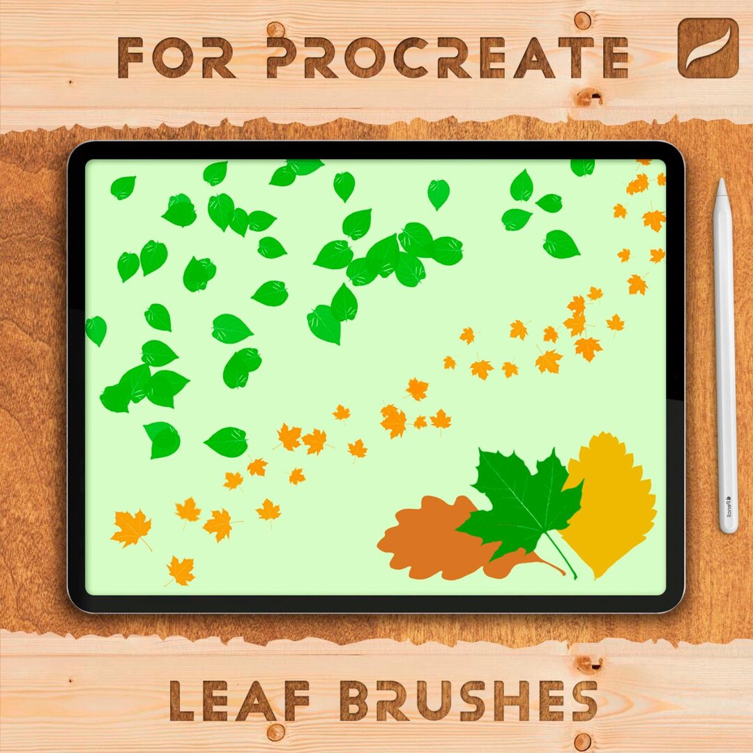 Leaf Brushes for Procreate – Stamps, Textures | Brush Set, Pack - Etsy
