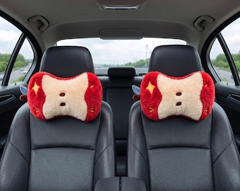 Cute Apple Car Neck Pillow, Soft Memory Foam Headrest Cushion, Car Seat Support, Cute Car Accessory, Gift for Her, Comfortable Travel Pillow