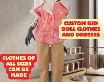 Custom BJD Clothes, Articulated Doll Clothes, Handmade, Custom Dresses