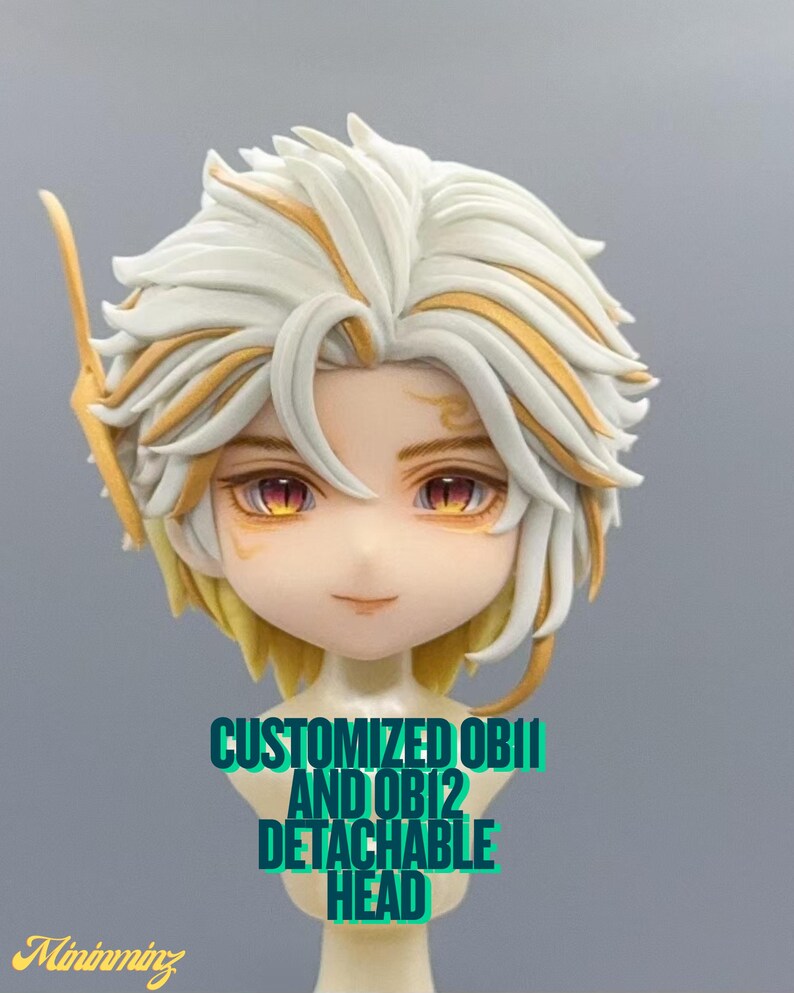 Customizable OB11 and OB12 Heads, Detachable Heads, Handmade, Various ...