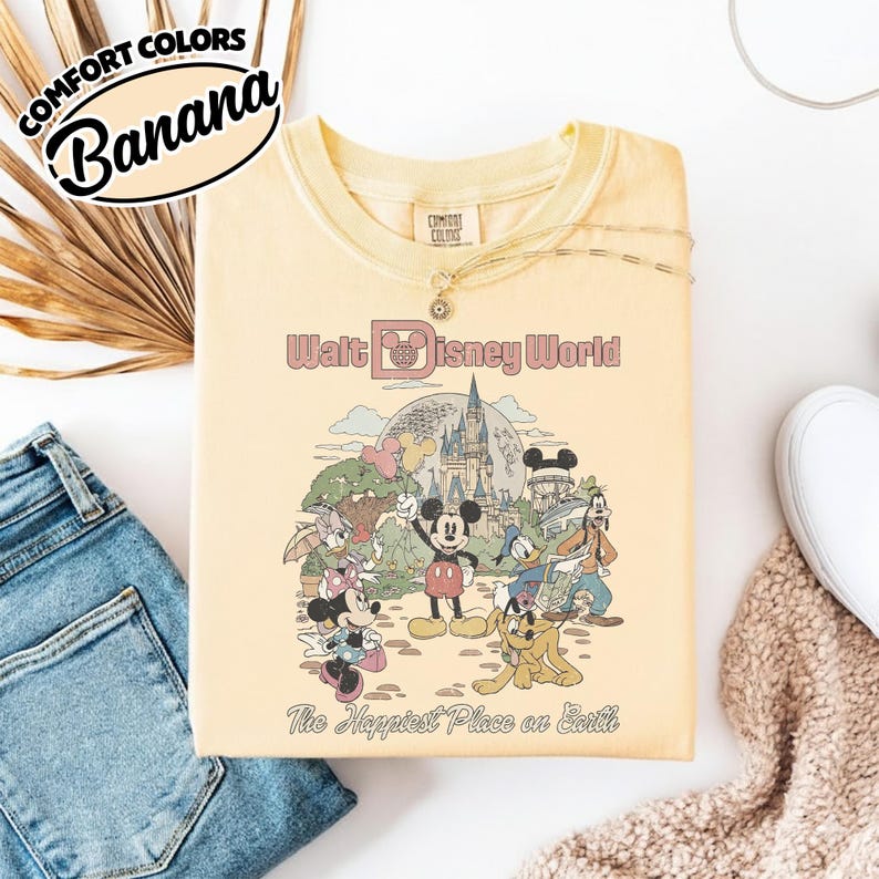Comfort Color Retro Mickey Disneyworld Shirt, Mickey & Friends Shirts, Walt Disneyworld Shirt, Disney 2026 Trip, Disney Vacation Tee YSYS09 bild 18