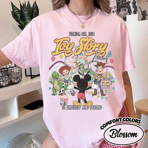 Comfort Color Retro Toy Story Land Shirt, Toy Story Tee, Disney Pixar Tee, Woody Buzz Toy Story Party, Disney Family Tee YS1416 image 6