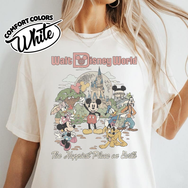 Comfort Color Retro Mickey Disneyworld Shirt, Mickey & Friends Shirts, Walt Disneyworld Shirt, Disney 2026 Trip, Disney Vacation Tee YSYS09 bild 16