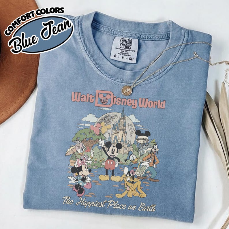 Comfort Color Retro Mickey Disneyworld Shirt, Mickey & Friends Shirts, Walt Disneyworld Shirt, Disney 2026 Trip, Disney Vacation Tee YSYS09 bild 19