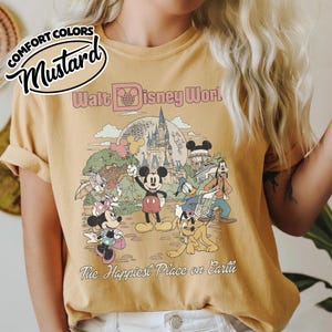 Comfort Color Retro Mickey Disneyworld Shirt, Mickey & Friends Shirts, Walt Disneyworld Shirt, Disney 2026 Trip, Disney Vacation Tee YSYS09 bild 17