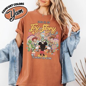 Comfort Color Retro Toy Story Land Shirt, Toy Story Tee, Disney Pixar Tee, Woody Buzz Toy Story Party, Disney Family Tee YS1416 image 16