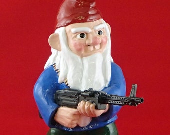 Combat Garden Gnome M60 Machine Gunner