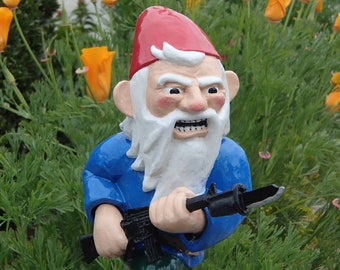 Combat Garden Gnome Charging with Fixed Bayonet