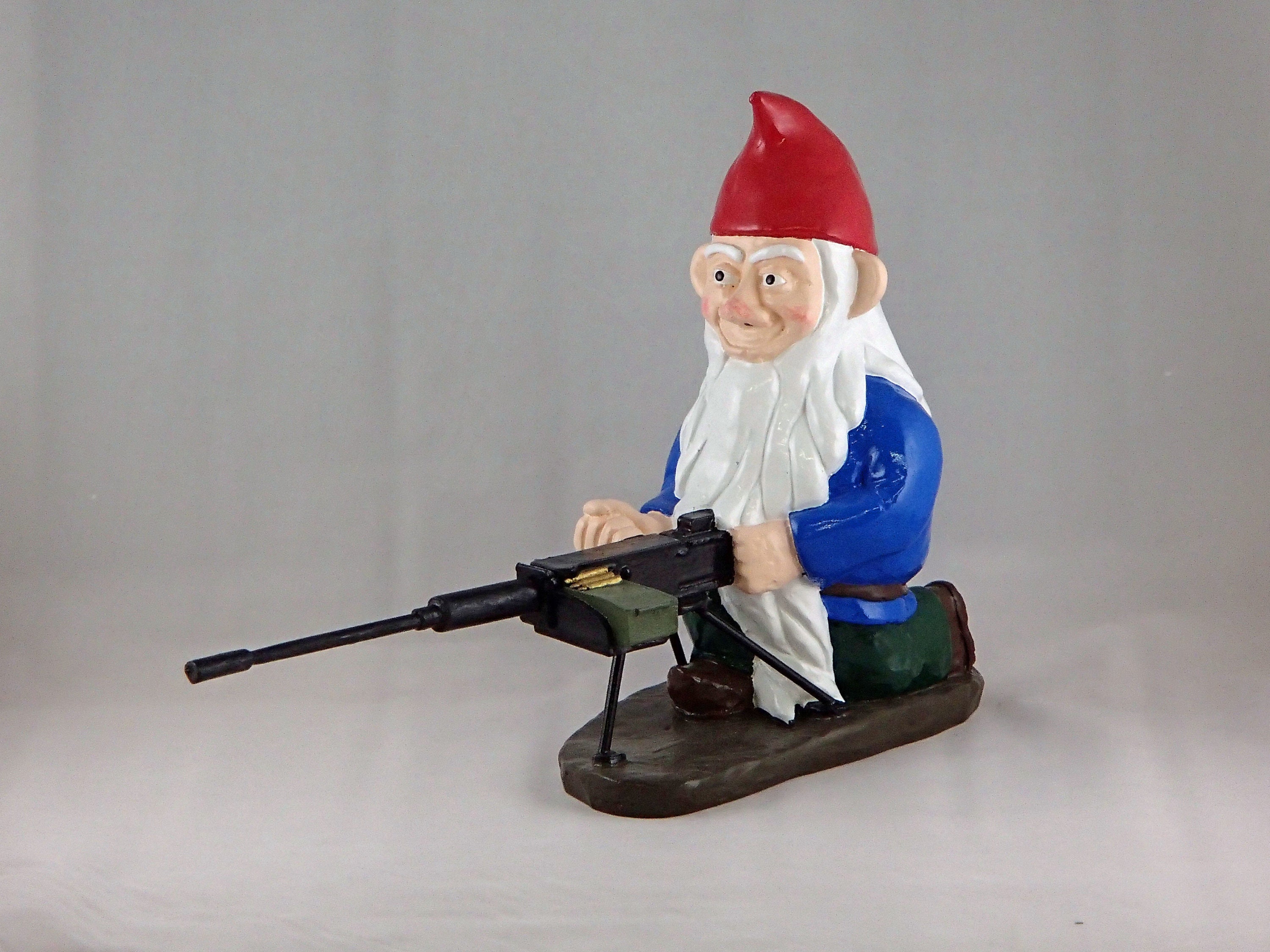 Combat Garden Gnome Heavy Machine Gunner Etsy