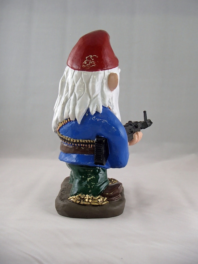 Combat Garden Gnome M60 Machine Gunner Etsy