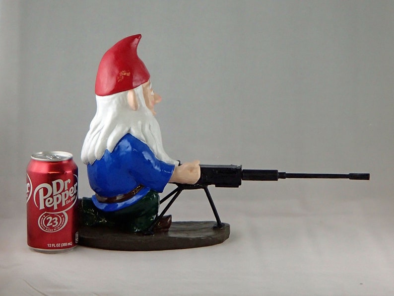 Combat Garden Gnome Heavy Machine Gunner Etsy