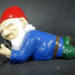 Combat Garden Gnome in prone position with M-16 image 4