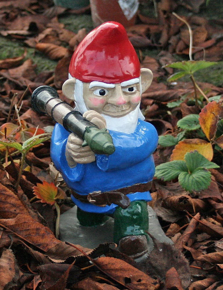 Combat Garden Gnome with Rocket Launcher