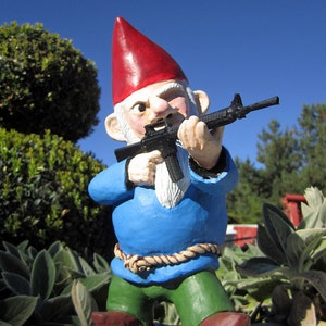 Combat Garden Gnome (in standing position with M-16)