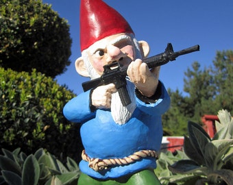 Combat Garden Gnome (in standing position with M-16)