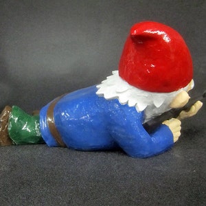 Combat Garden Gnome in prone position with M-16 image 3