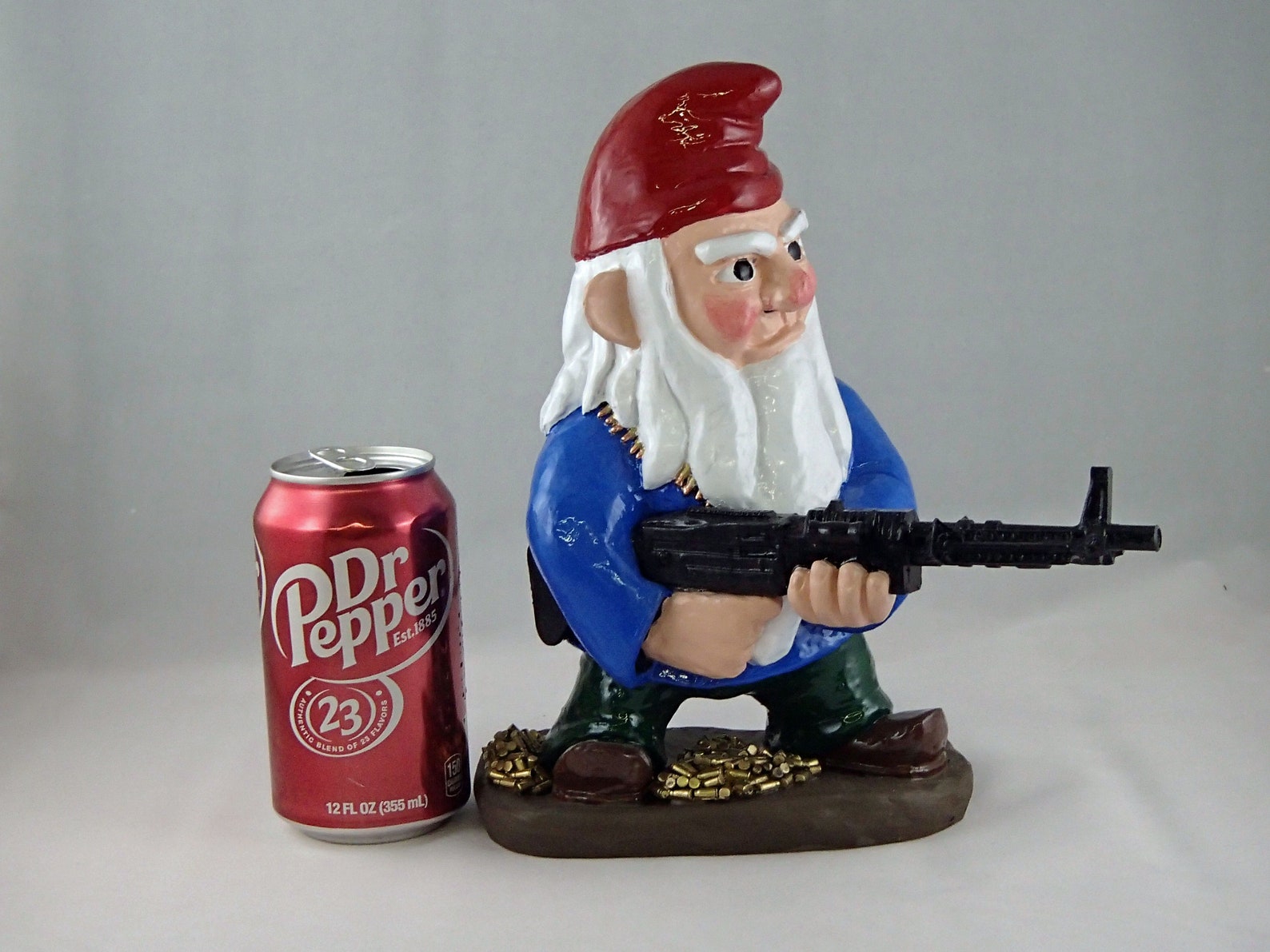 Combat Garden Gnome M60 Machine Gunner Etsy