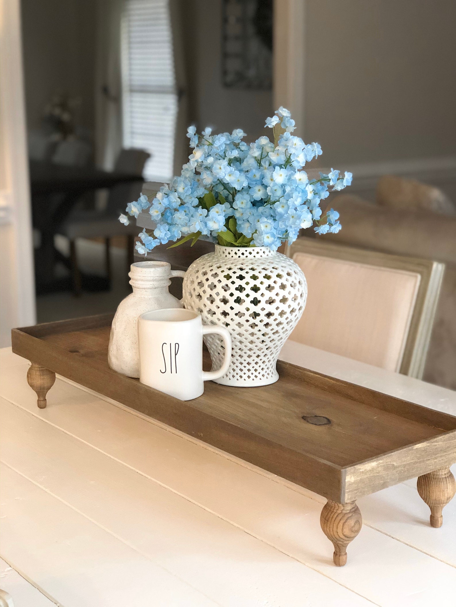 9x24 Wood Trayriseryou Pick Colortray Standtiered Etsy