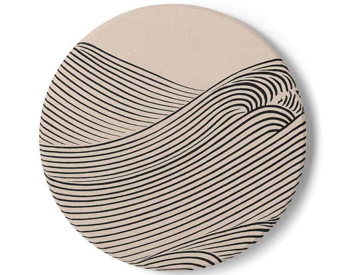 Featured listing image: Atlantaigh Fhiáin - Eco-Friendly Ceramic Coaster