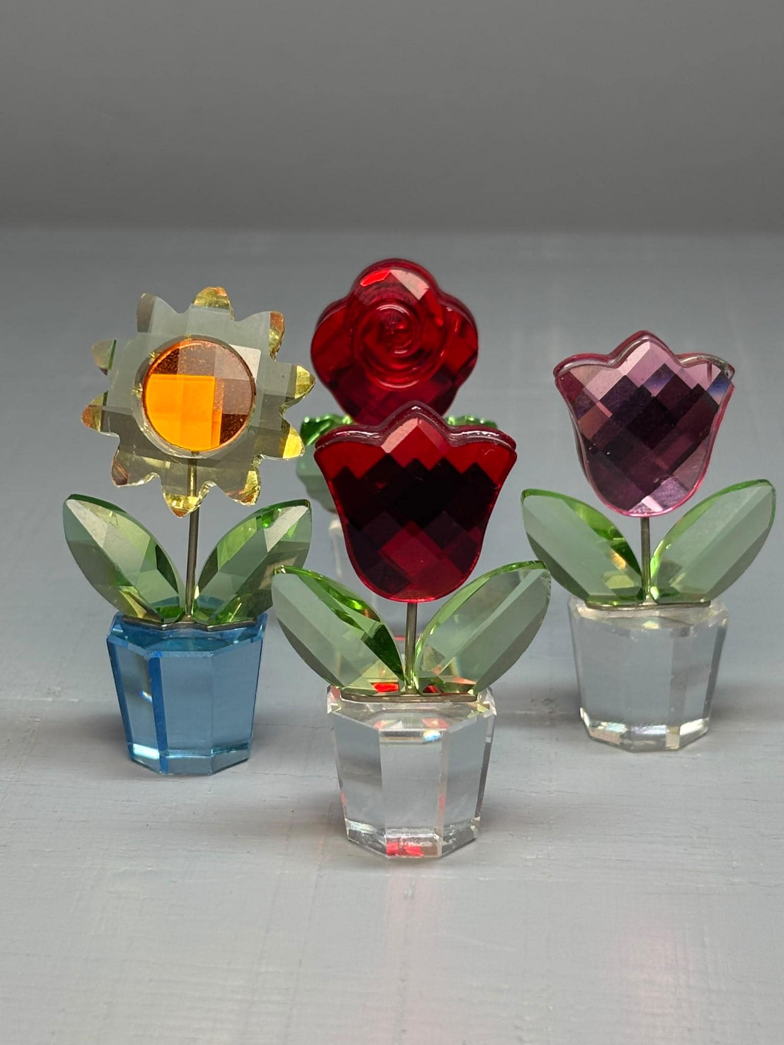 Swarovski Crystal Figurine Flowers in Pot - Etsy