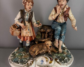 ヴィンテージ モンク エッケハルト 磁器製 置物 陶器 像