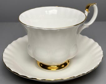 Royal Albert “Val D’Or” – Bone China Kop & Schotel – Goudrand – Engeland – Vintage