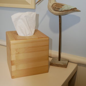 Bamboe houten tissuedoos hoes cadeauhotels