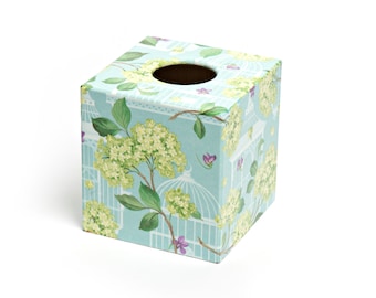 Rainbow Stag Tissue Box Cover Holder wooden handmade decoupaged uk