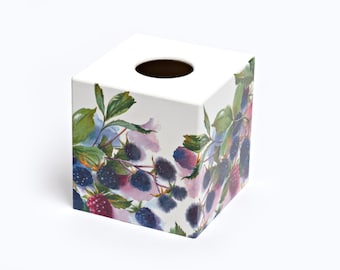 Rainbow Stag Tissue Box Cover Holder wooden handmade decoupaged uk