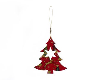 ChristmasTree decoration wooden double sided