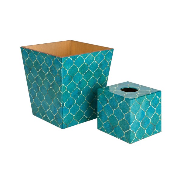 de accesorios de baño Azulejos madera turquesa - Etsy