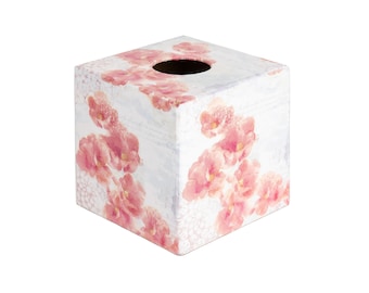 Pink Romance wooden tissue box cover perfect gift