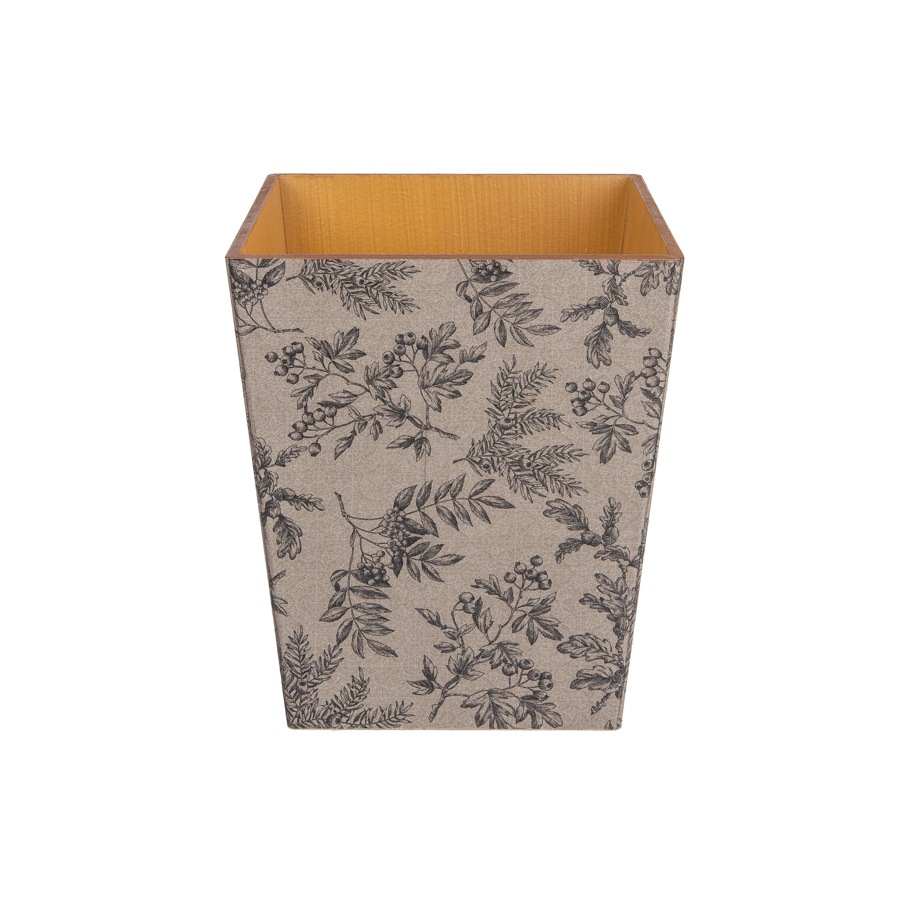 Waste Paper Bin Wooden Brown Silent Plant Trash Can home Etsy