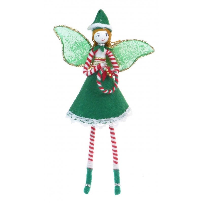 Christmas Fairy North Pole Green hanging