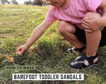 Padrão de costura para sandália descalça infantil 1: ideal para iniciantes (download em PDF)