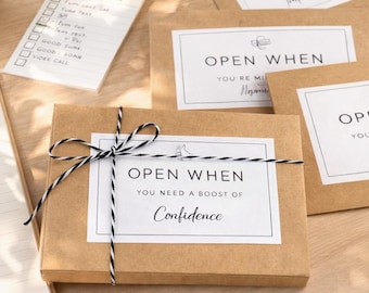 Set of 24 Open When Envelopes Graduation Gift for Daughter Son,Long Distance Care Package, Emotional Support Letters