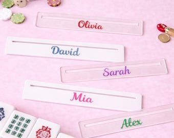 Gepersonaliseerde mahjong-lijnzoeker, aangepaste duidelijke lijnmarkering, mahj-kaartlezer cadeau, mahjong cadeau-idee, game-avondaccessoire