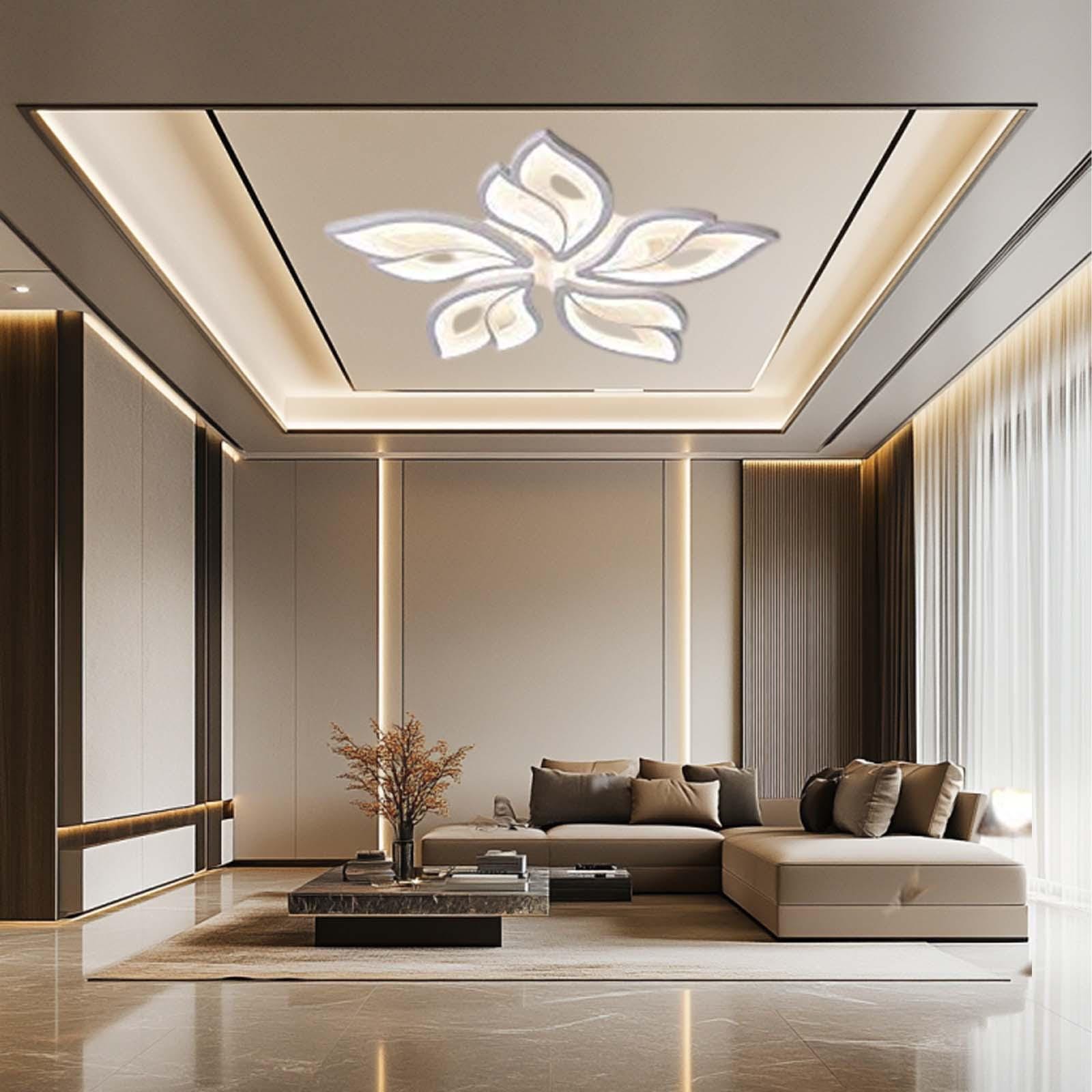 シャンデリア 5灯 フラワーシェイプ 60W メタル 5灯 フラワーシェイプ シャンデリア シーリングランプ