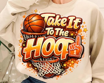 Take It to the Hoop Basketball PNG, Preppy Basketball Shirt Design, Retro Sports Graphic, Game Day Sublimation, Digital Download