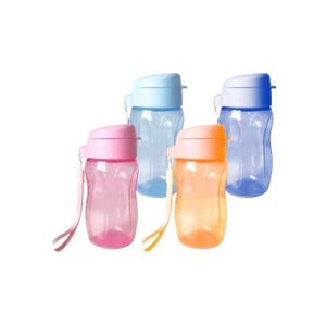 TUPPERWARE Slim Eco Bottle With Strap (Set of 4) 310ml/ 10.4oz
